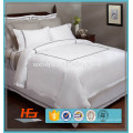 300T Cotton Duvet Cover With Double Row Embroidery